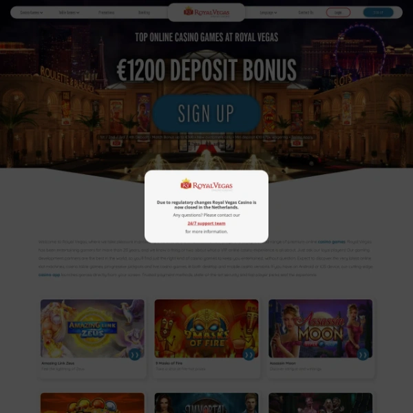 Royal Vegas Casino on porndir.org